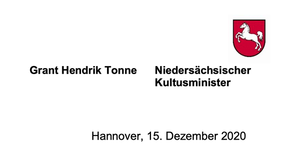 Schreiben aus dem Kultusministerium vom 15.12.2020