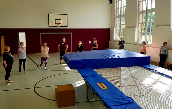 Trampolin-Fortbildung der Schule am Meer