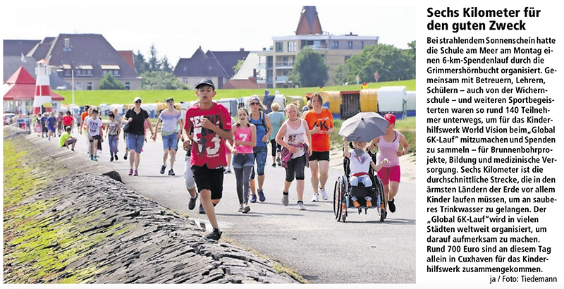 Schule am Meer: 6K-Spendenlauf